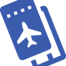 cancel for any reason icon showing flight tickets