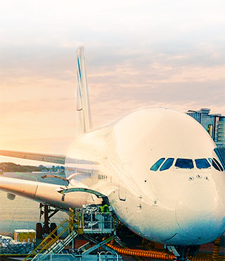 airplane on runway