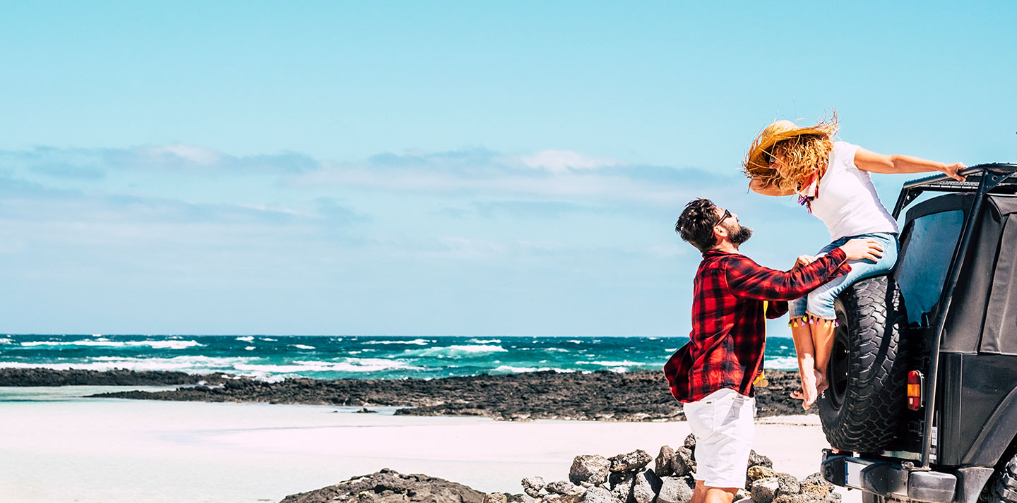 couple on beach