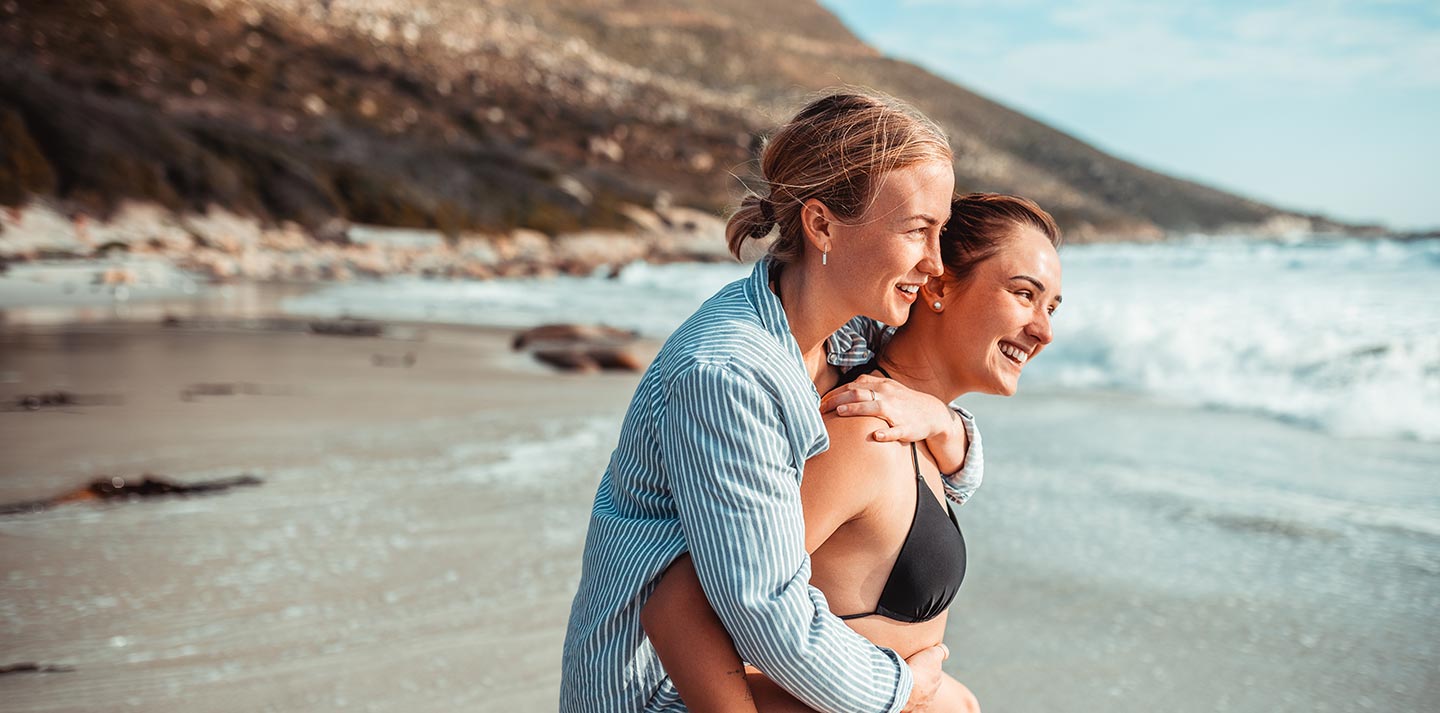 couple on beach