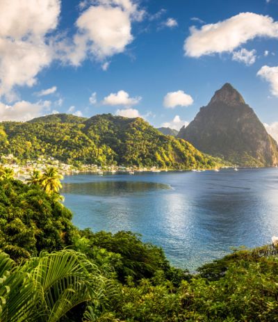 Get travel insurance for the Caribbean to see St. Lucia.