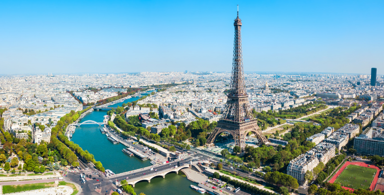 Read our Europe travel guide before you see views like this one of the Eiffel Tower in Paris.