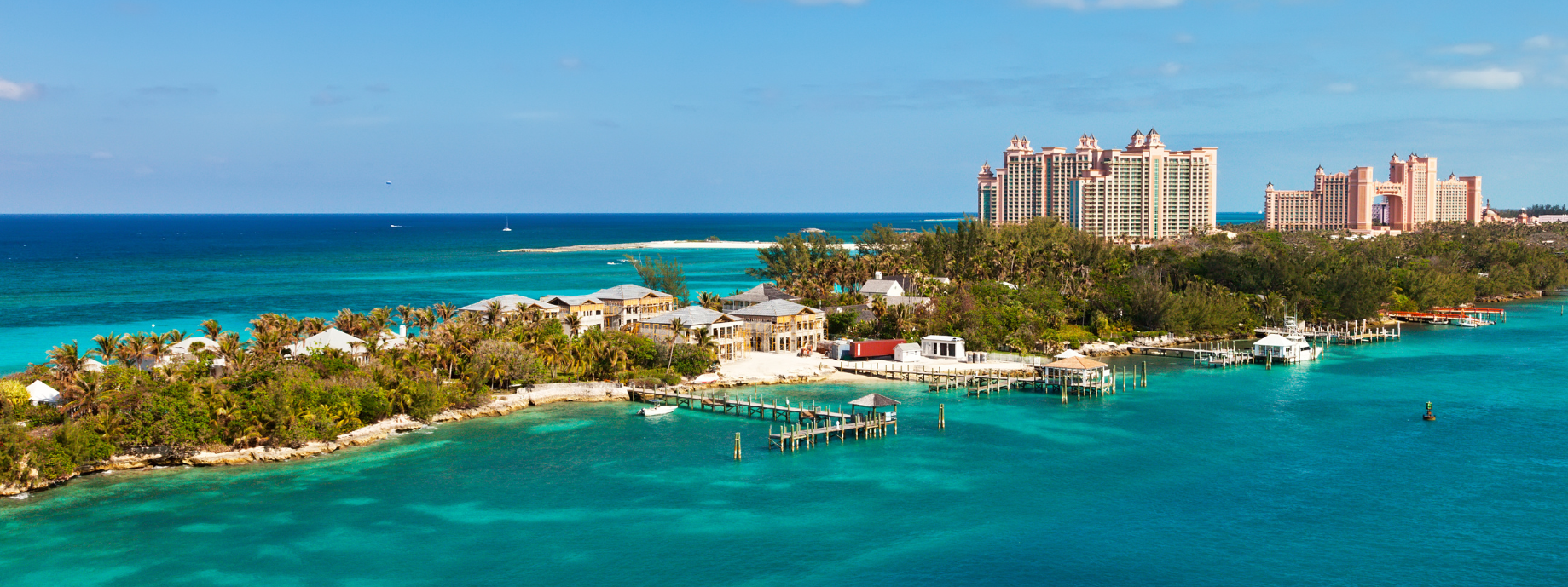 view of Atlantis resort for travel insurance in the Bahamas