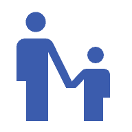 family travel insurance kid-friendly pricing blue adult and child icon