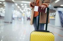 Traveler in airport